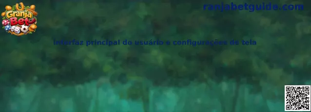 Interfaz principal do usuário e configurações de tela