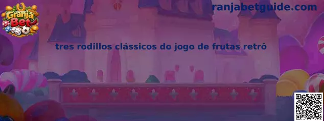 Tres rodillos clásicos del juego de frutas retro
