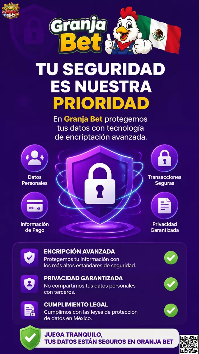 Formulario de registro seguro en Granja Bet México con encriptación de datos